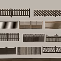 Various Wooden Garden Fences With Different Decorative Designs And Styles
