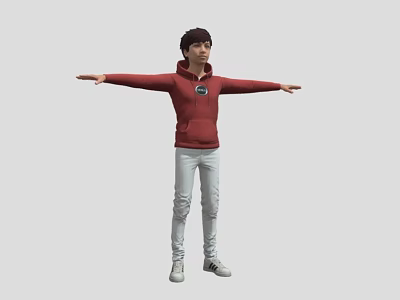 With Bound Man Boy Youth Teen Passerby NPC Hood Sweat 3d model With Bound Man Boy Youth Teen Passerby NPC Hood Sweat 3d model