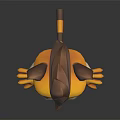 3D Cartoon Lion Character With Yellow Fur Brown Mane And Sleepy Expression Open Arms