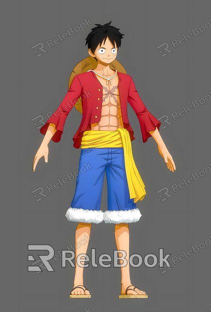 One Piece Lufei One Piece Animation Animation Movie Game Cartoon Straw Hat Kid Pirates Do Action model