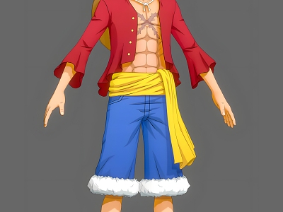 One Piece Lufei One Piece Animation Movie Game Cartoon Straw Hat Kid Pirates Do Action model