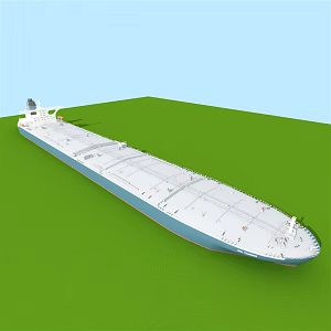 modern cargo ship 3d model