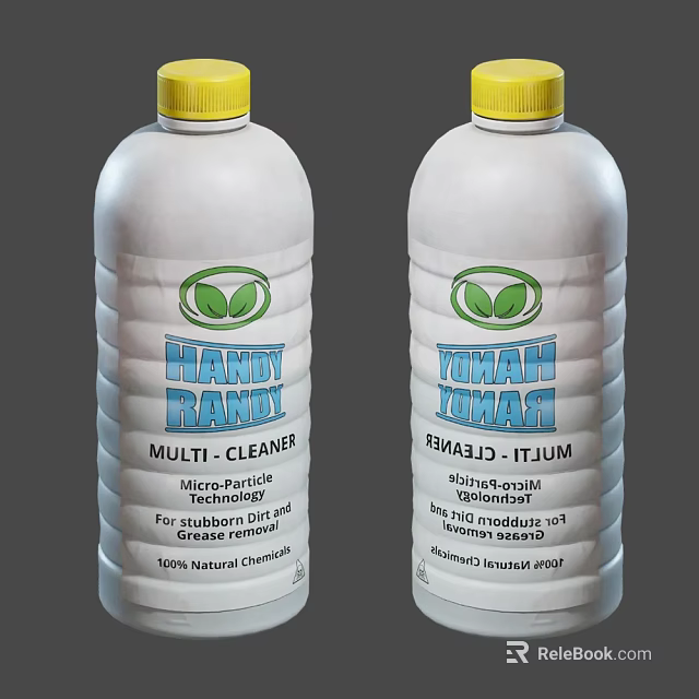 Multi Purpose Cleaning Products With Natural Ingredients And Micro Particles For Grease Removal 3d model 