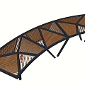 Garden Landscape Modern Pergola Design With Black Frame And Brown Lattice Panels