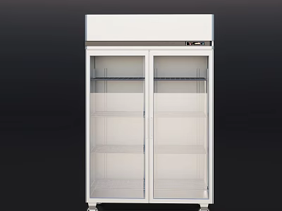 Modern Dinnerware Set Display In Double Door Glass Cabinet With Storage Shelves And Wheels 3d model
