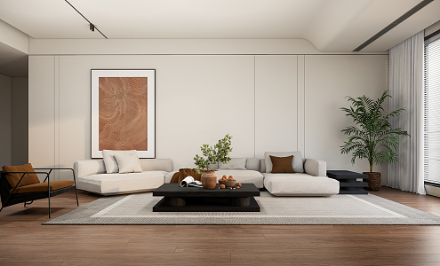 Nordic Living Room 3d model