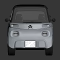 Elderly Friendly Compact Electric Car With Black Roof And Yellow Wheels