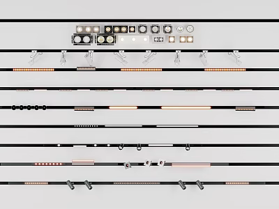 Different Modern Fishing Rods With Various Reels And Accessories 3d model