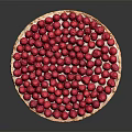 Fresh Raspberry Tart With Sweet Cream Topping And Flaky Pastry Crust