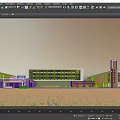 Multi Story Modern School Building With Glass Windows And Open Grassy Area