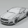 BMW Modern Coupe Car In Light Purple With Alloy Wheels LED Headlights And Color Options