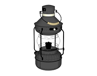 Industrial LOFT Kerosene Lamp Fish Lamp Horse Lamp 3d model