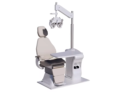 Professional Ophthalmic Examination Equipment With Adjustable Chair And Suspension Lamp 3d model