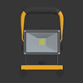 Portable Yellow And Black Furniture With Handle And Rolling Base For Lighting