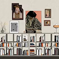 Bookcase Bookshelf 3d model