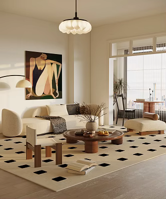 Quiet Living Room Middle Living Room 3d model