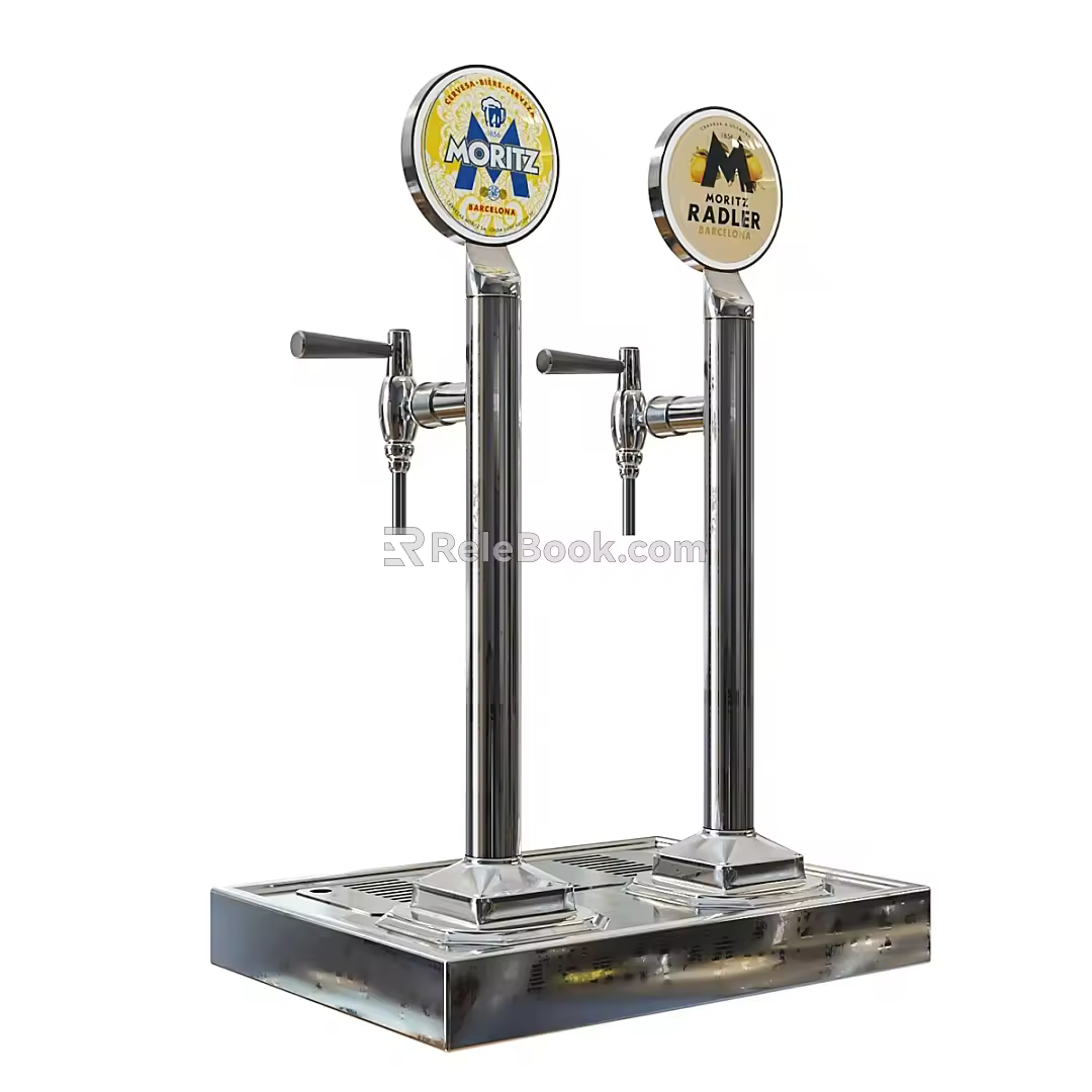 Dispenser Now Adjustable Machine Beverage Machine Retro Beverage Machine 3d model