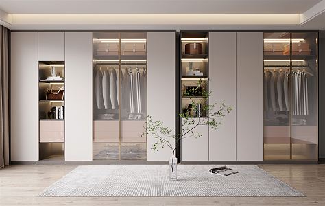 Modern wardrobe 3d model