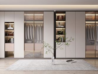 Modern wardrobe 3d model