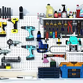 Modern Tools Auto Repair Tools Wall Hardware Tools Wall Edition Impact Drill Electric Drill Wrench Hardware Repair Tools Machine Repair Tools 3d model