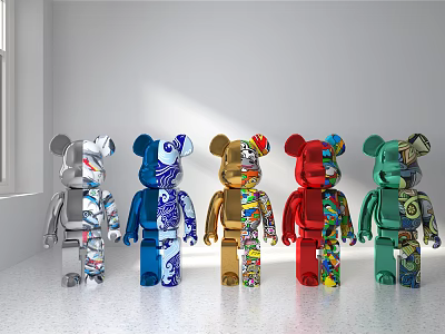 violent bear ornaments 3d model violent bear ornaments 3d model