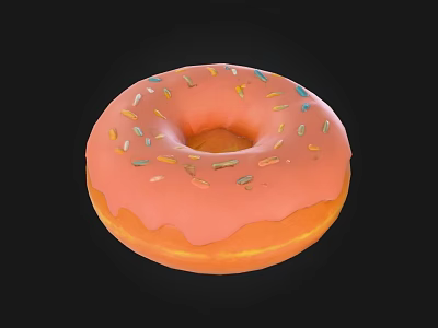 Donut Dessert Cake 3d model Donut Dessert Cake 3d model
