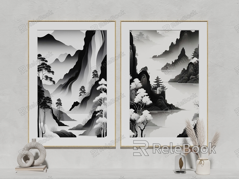 Landscape Hanging Painting Abstract Painting Decorative Painting model