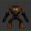 Mech Warrior Mech Soldier Machine Battlearm Mechanical Battlearm Machine Fighter Robot 3d model