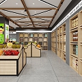 Fruit Store Fresh Food Store Fruit Supermarket Fresh Food Supermarket Snare Store 3d model