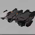 Modern Foldable Wing Drones With Camera In White Gray And Dark Gray Design