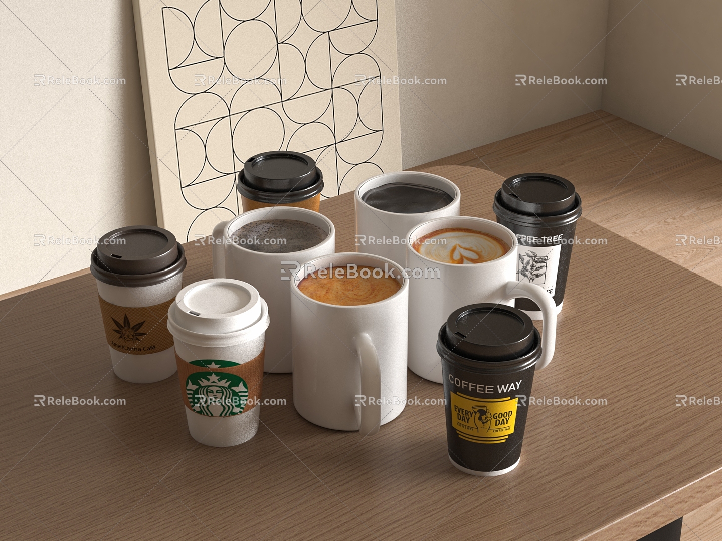 Coffee Coffee Cup Hot Drink 3d model