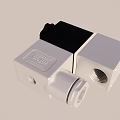 Industrial Equipment Silver Black Mechanical Control Device With DEVI Label Metallic Component