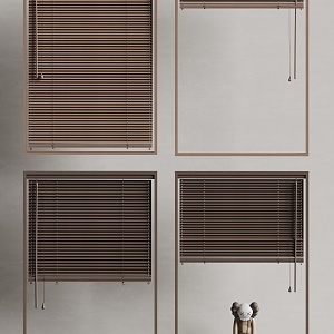 corbridge venetian blinds solid wood venetian blinds kaws doll 3d model