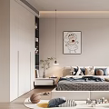 Cozy Modern Kids Bedroom With Toys Bed Desk And Rug