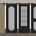Barn Doors With Various Designs Wooden Panels Glass Inserts And Arch Top Styles