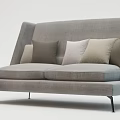 Double sofa 3d model