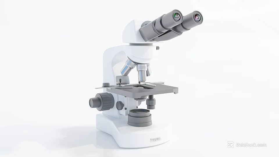 Professional Binocular Microscope Medical Device With Advanced Optics For Laboratory Research Analysis 3d model 
