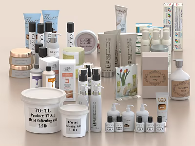 Assorted Perfume And Cosmetic Products 3d model