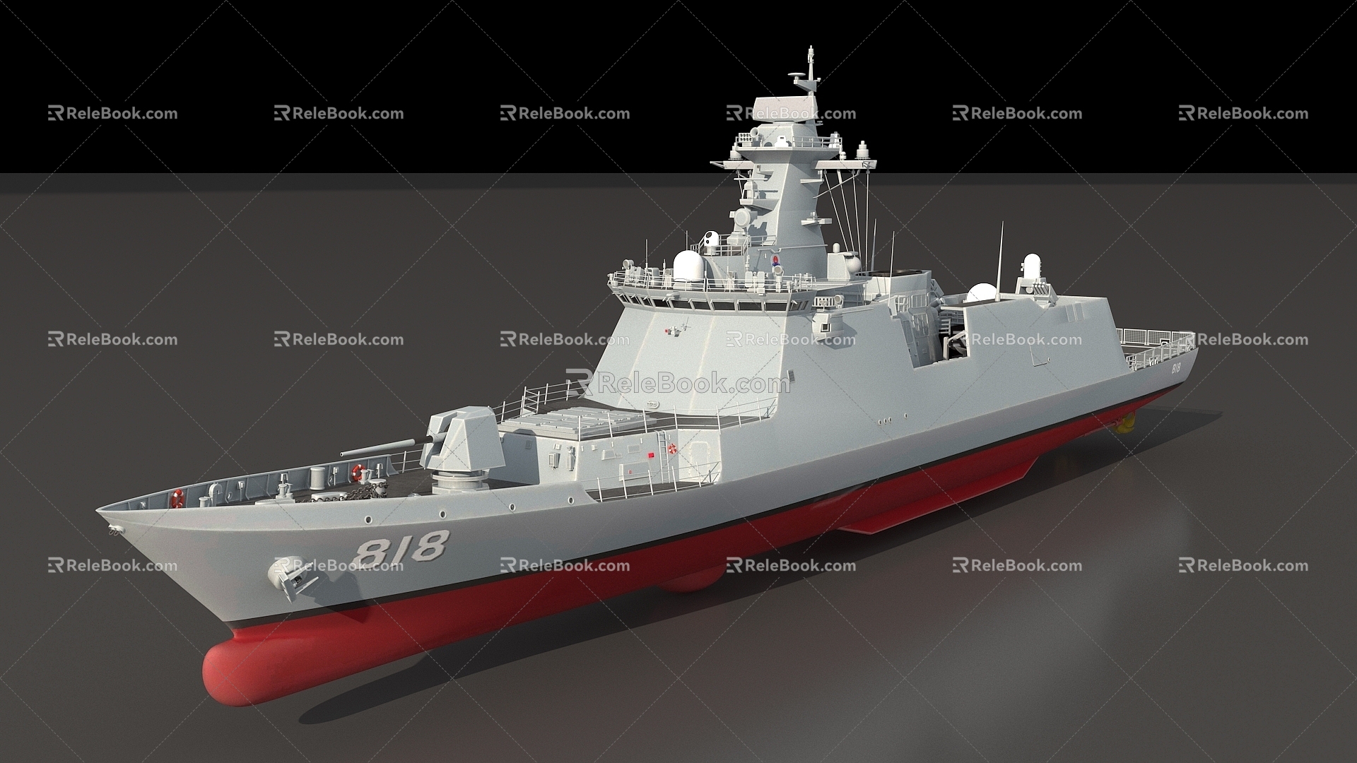 Cruiser Frigate Warship Destroyer Warship South Korea Daegu Frigate Cruiser Ship Ship Carrier Super Realistic High Precision Movie Class 3d model