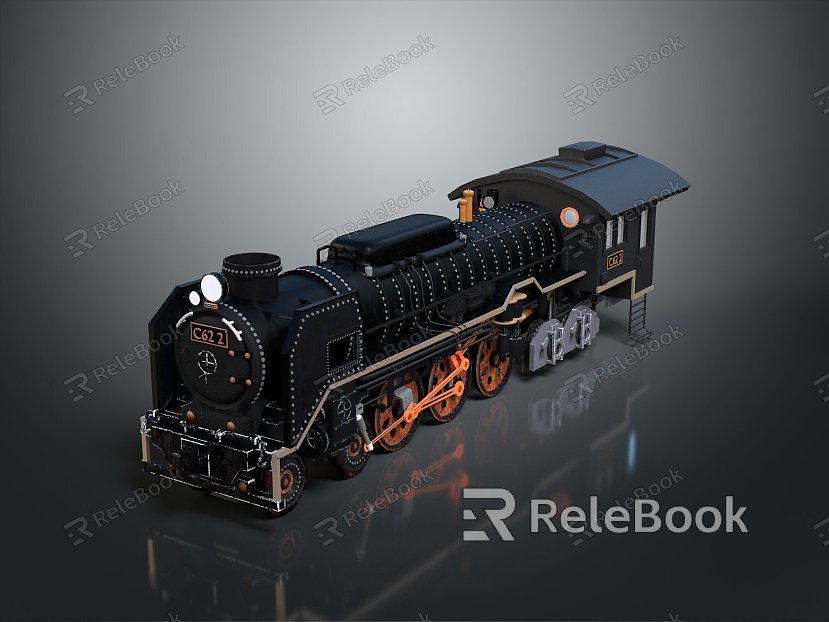 vintage train locomotive locomotive head steam train carriage steam car carriage train model