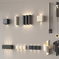 Modern minimalist wall lamp square box wall lamp wall lamp aisle lamp corridor lamp atmosphere lamp 3d model