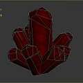 Elegant Red Crystal Cluster Ornamental Decoration Set For Home Tabletop