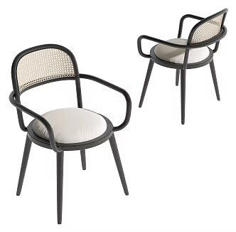 Quiet Wind Dining Chair 3d model