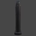 Metallic Weapon Bullet With Shiny Surface In Desert Outdoor Background