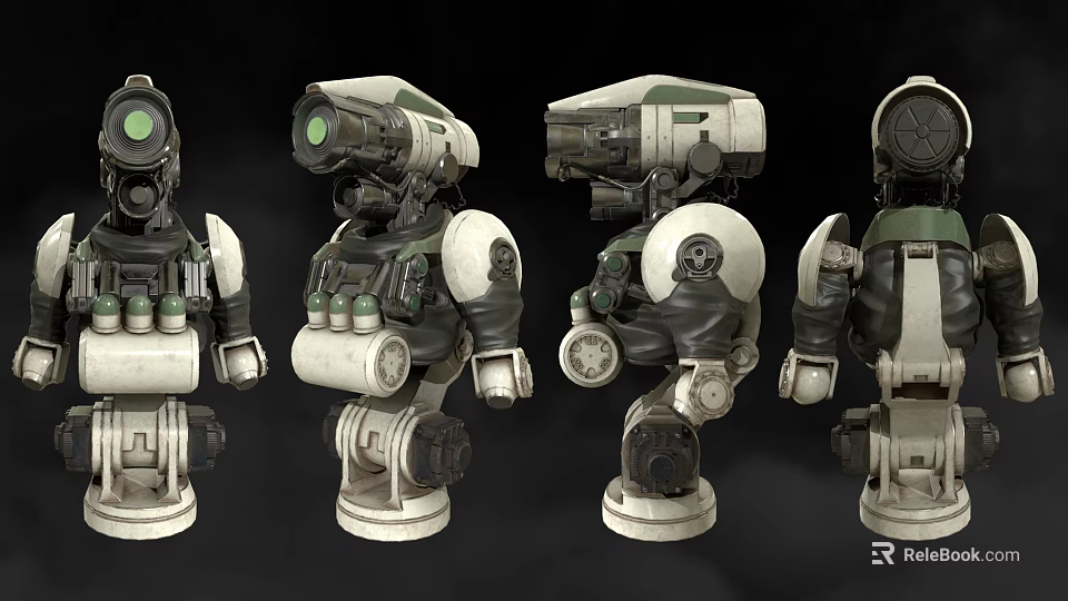 Mechanical Robot Character Models With Multiple Angles And Detailed Design 3d model 