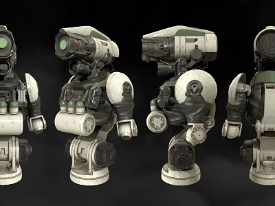 Mechanical Robot Character Models With Multiple Angles And Detailed Design 3d model