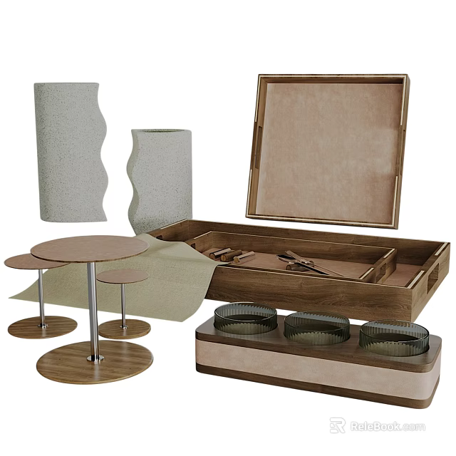 Kitchen Decor Set Pinetti 3d model 