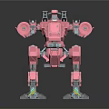 Modern Robot Mech Warrior Machine Battlearm Mechanical Battlearm Machine Warrior 3d model