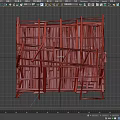 Wooden House Frame Under Construction With Detailed Wooden Skeleton Structure