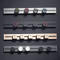 Modern socket slide rail wireless removable socket 3d model